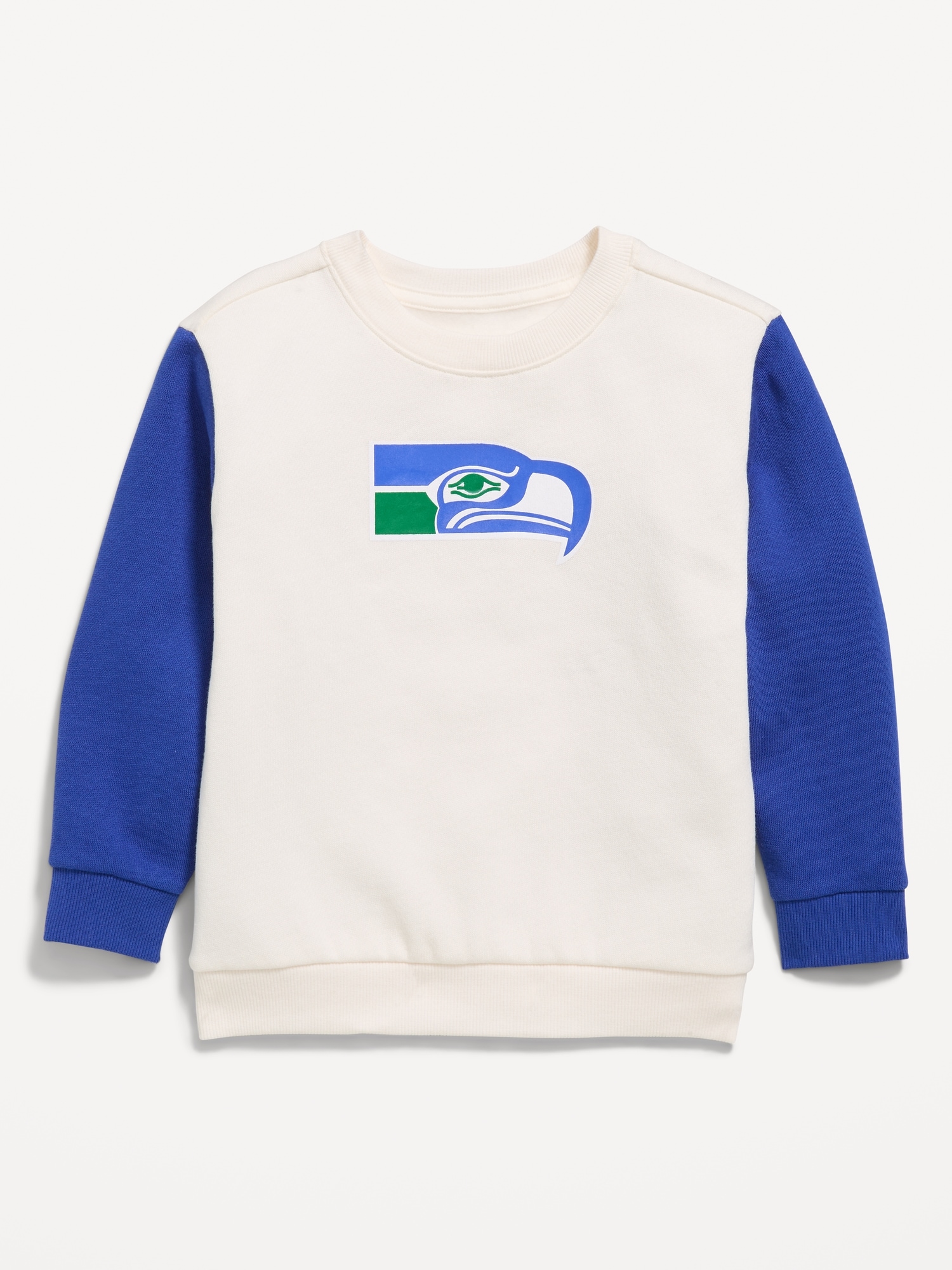 Seattle Seahawks Oversized Crew-Neck Sweatshirt for Toddler Boys