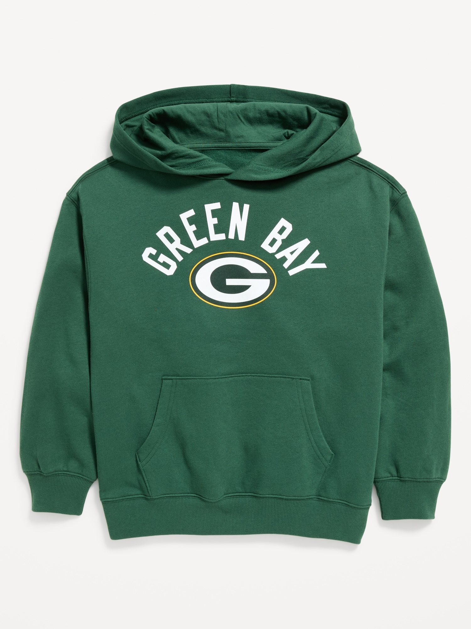 Green Bay Packers Oversized Pullover Hoodie for Boys