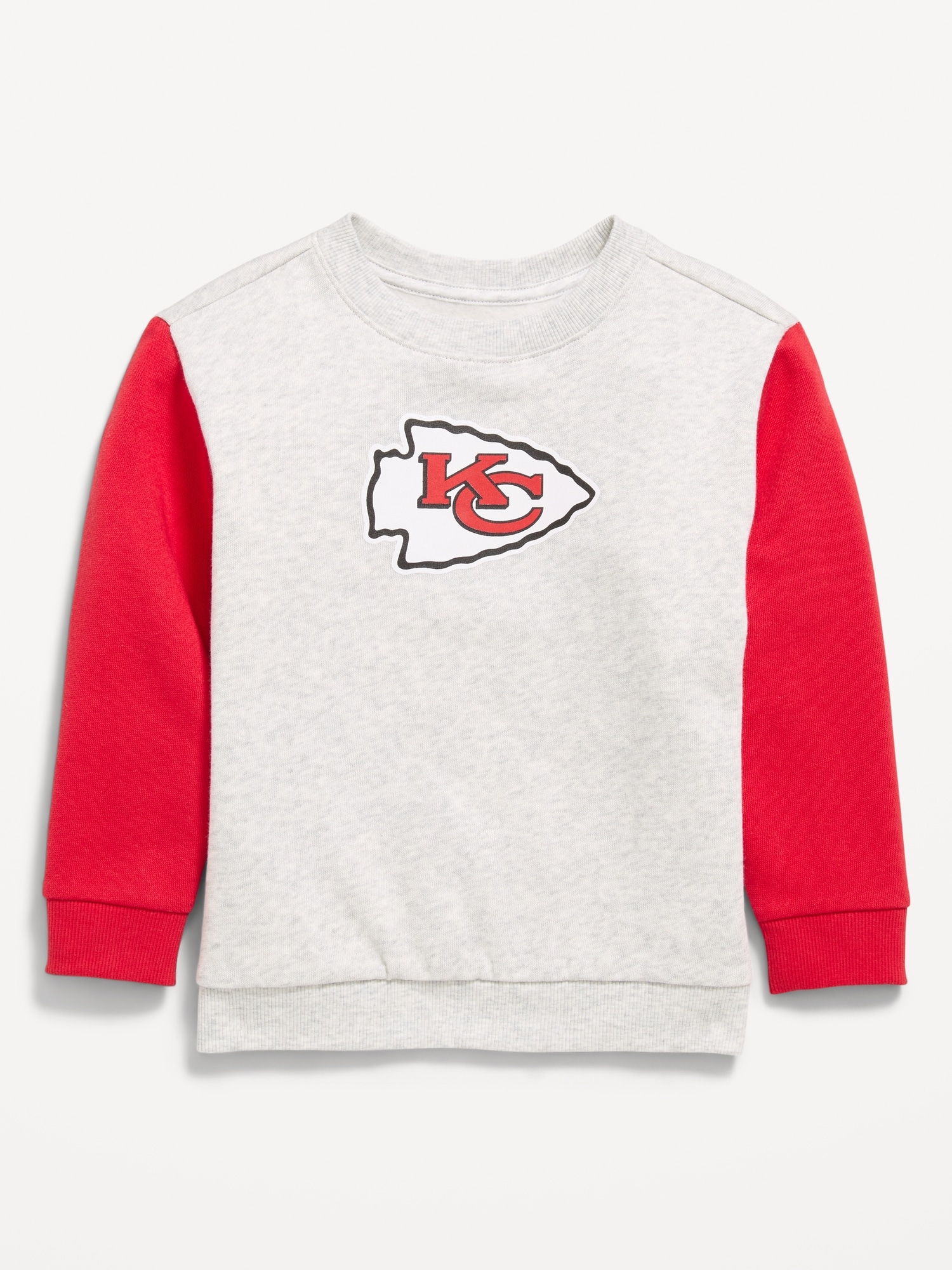 Kansas City Chiefs Oversized Crew-Neck Sweatshirt for Toddler Boys