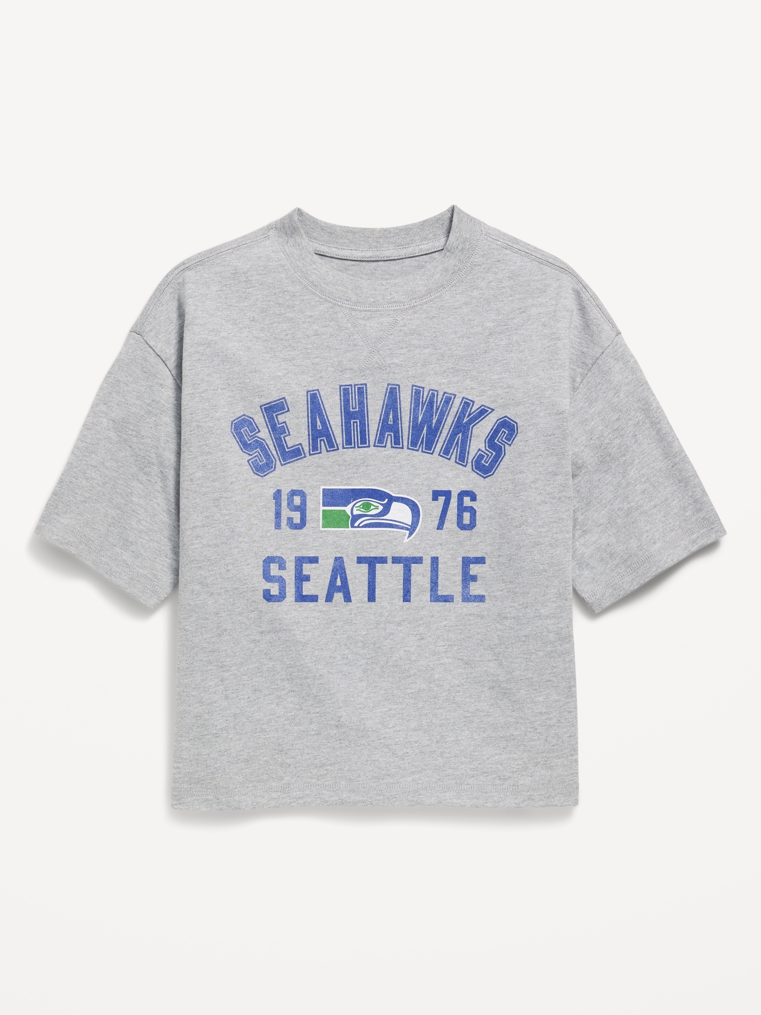 Seattle Seahawks Oversized Boxy Graphic T-Shirt for Boys