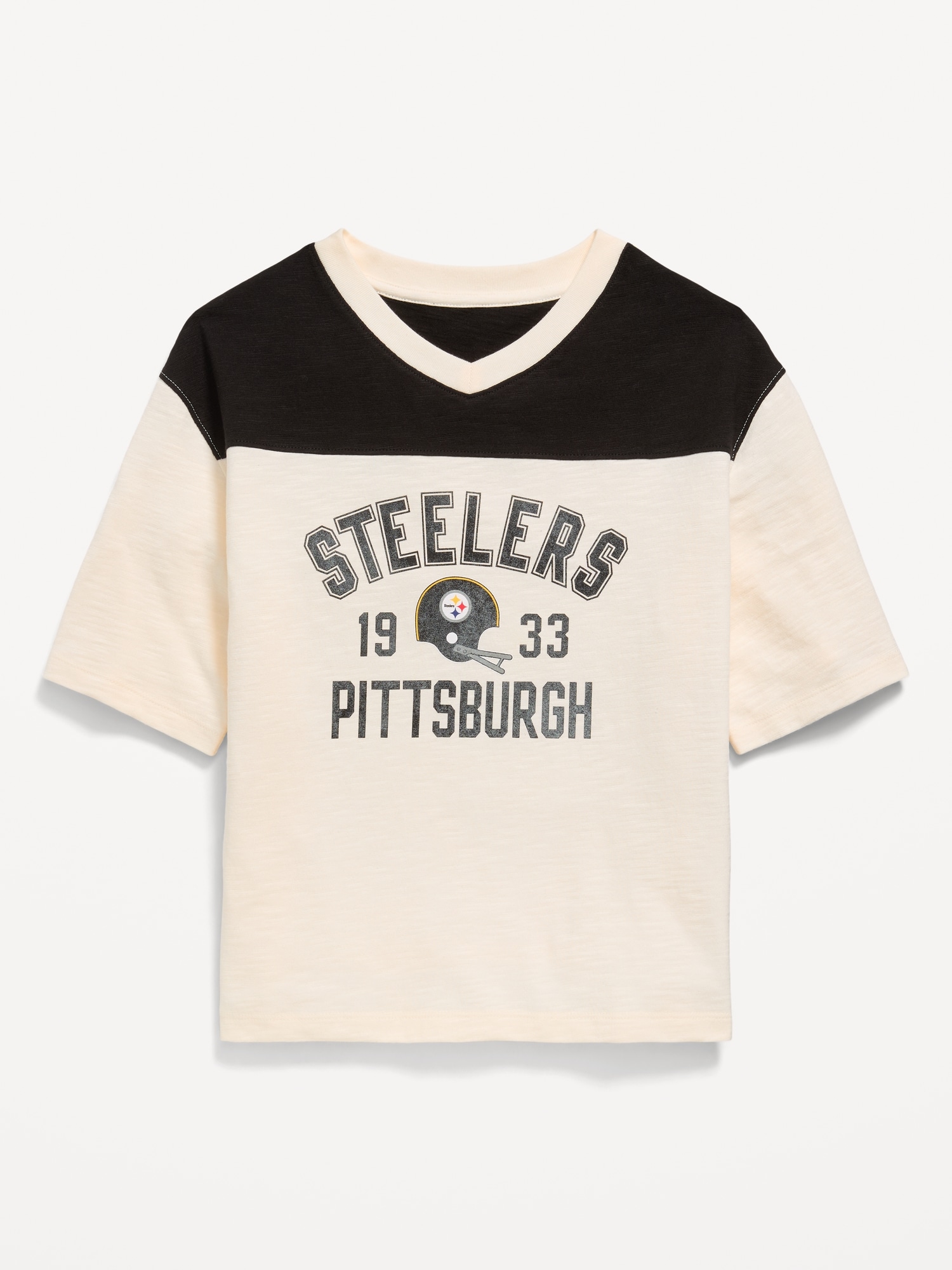 Pittsburgh Steelers Oversized Graphic Football T-Shirt for Girls