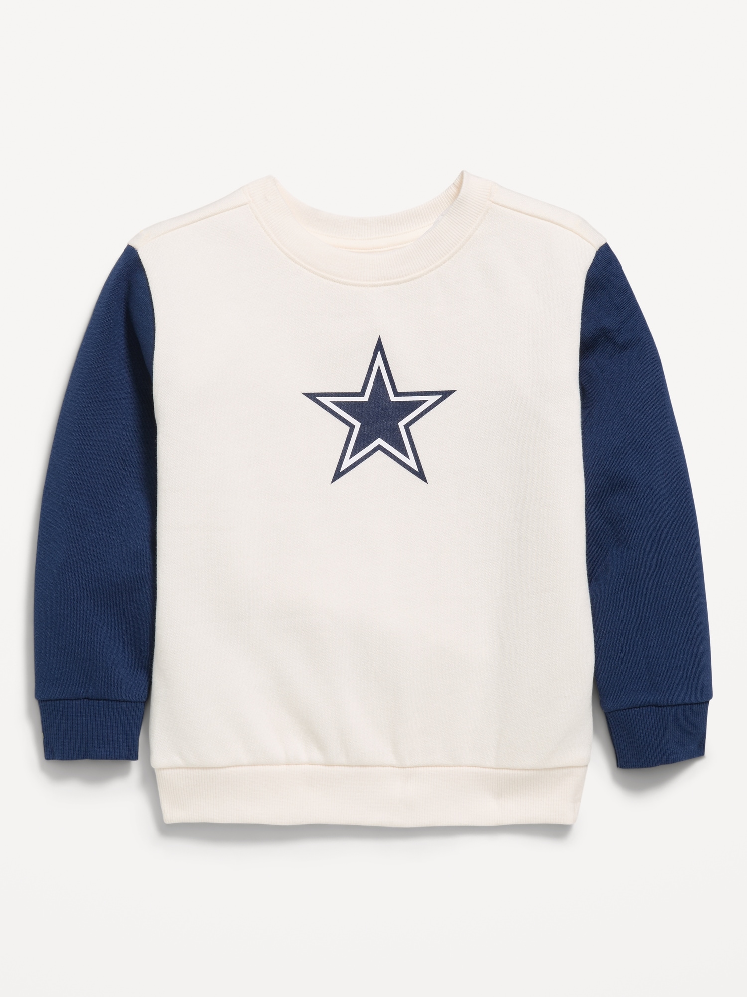Dallas Cowboys Oversized Crew-Neck Sweatshirt for Toddler Boys