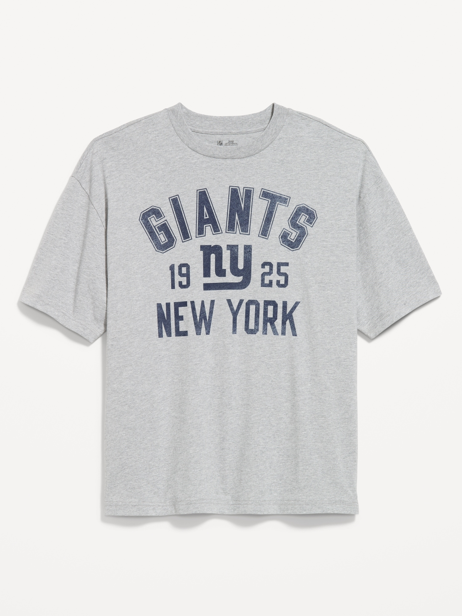 New York Giants Oversized Graphic T-Shirt for Men
