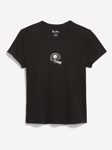 Pittsburgh Steelers Snug Crop T-Shirt for Women