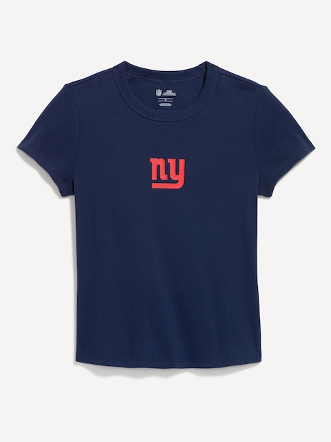 New York Giants Snug Crop T-Shirt for Women