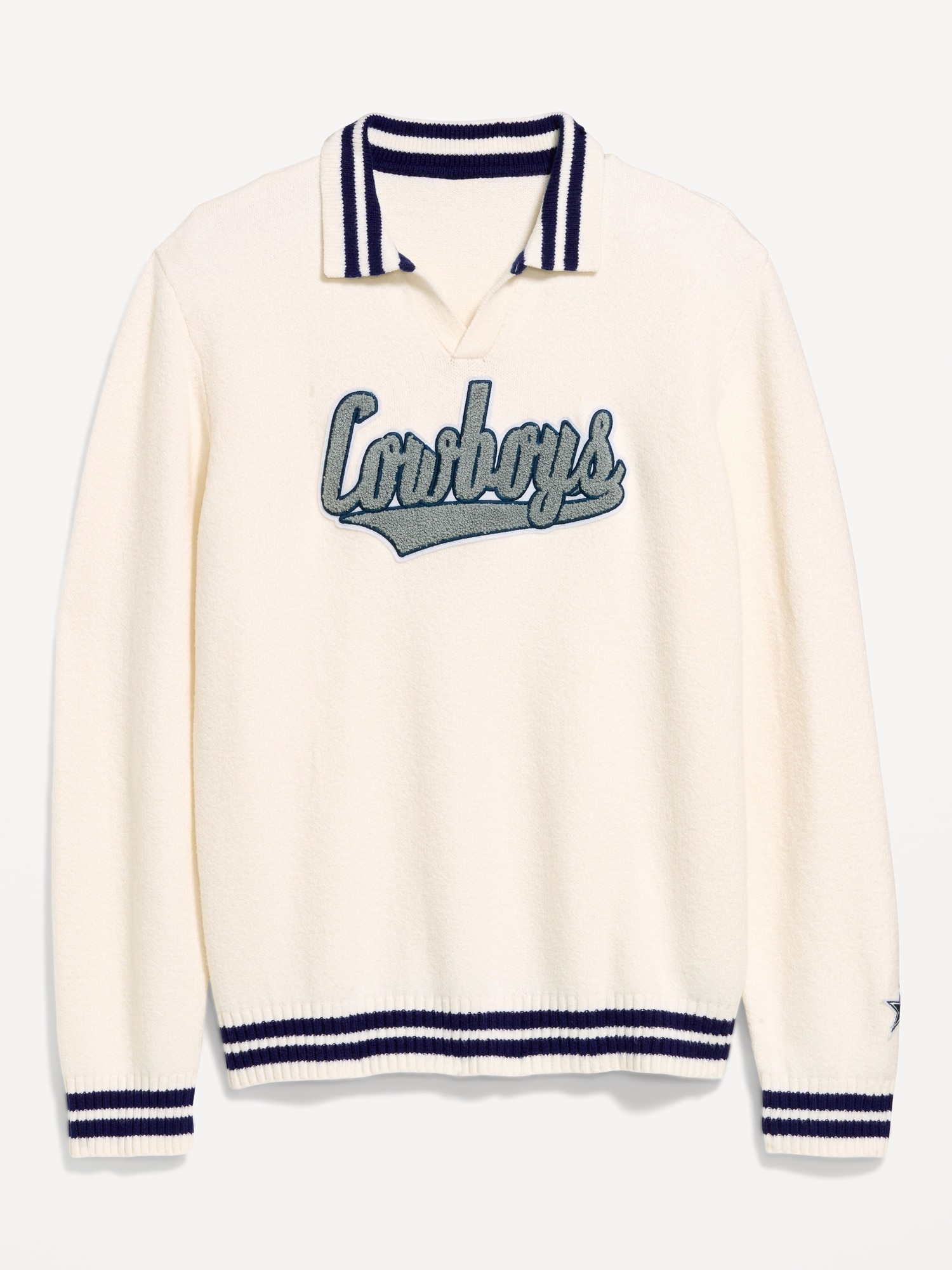 Dallas Cowboys Collared Sweater for Men