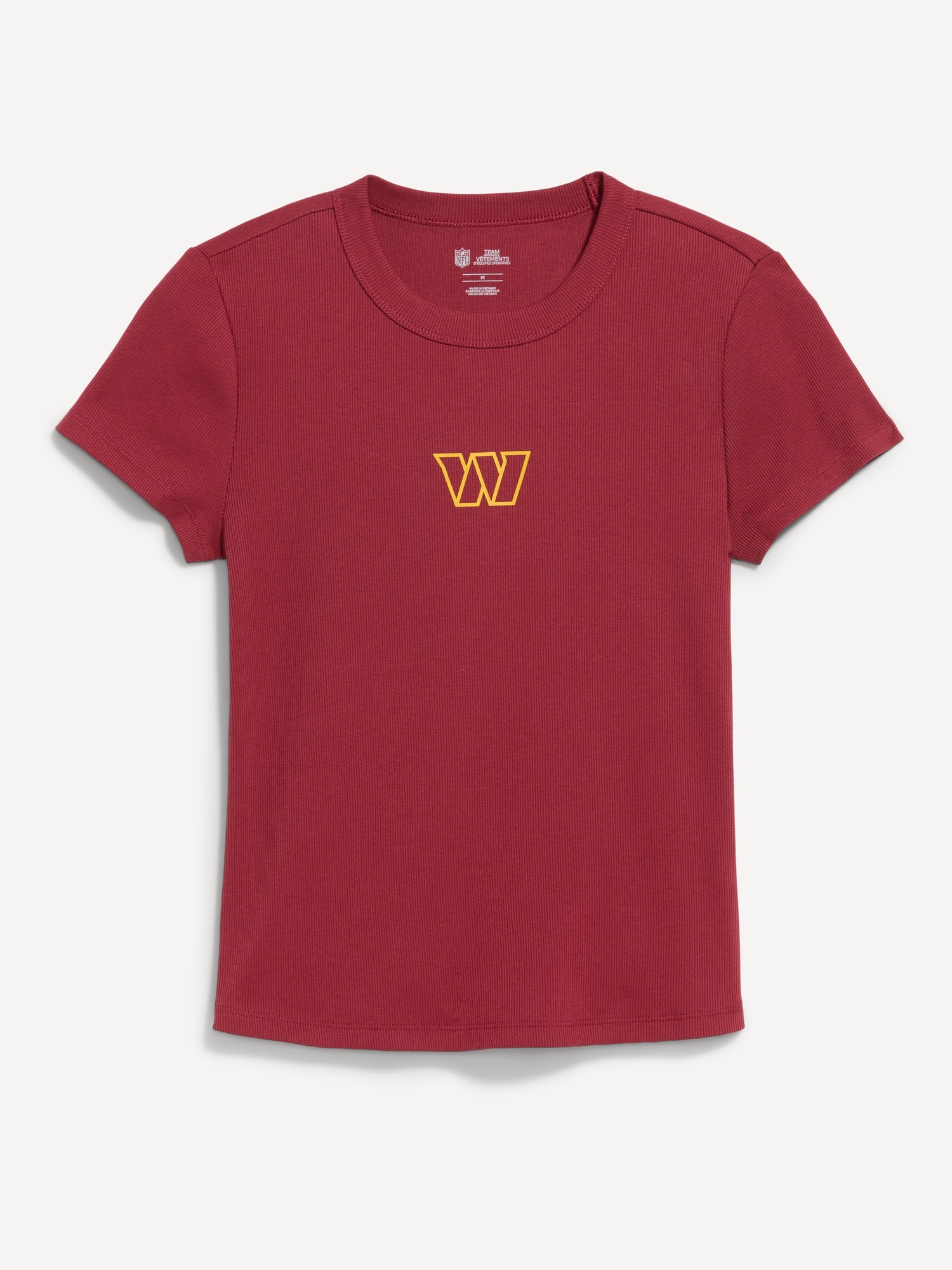 Washington Commanders Snug Crop T-Shirt for Women