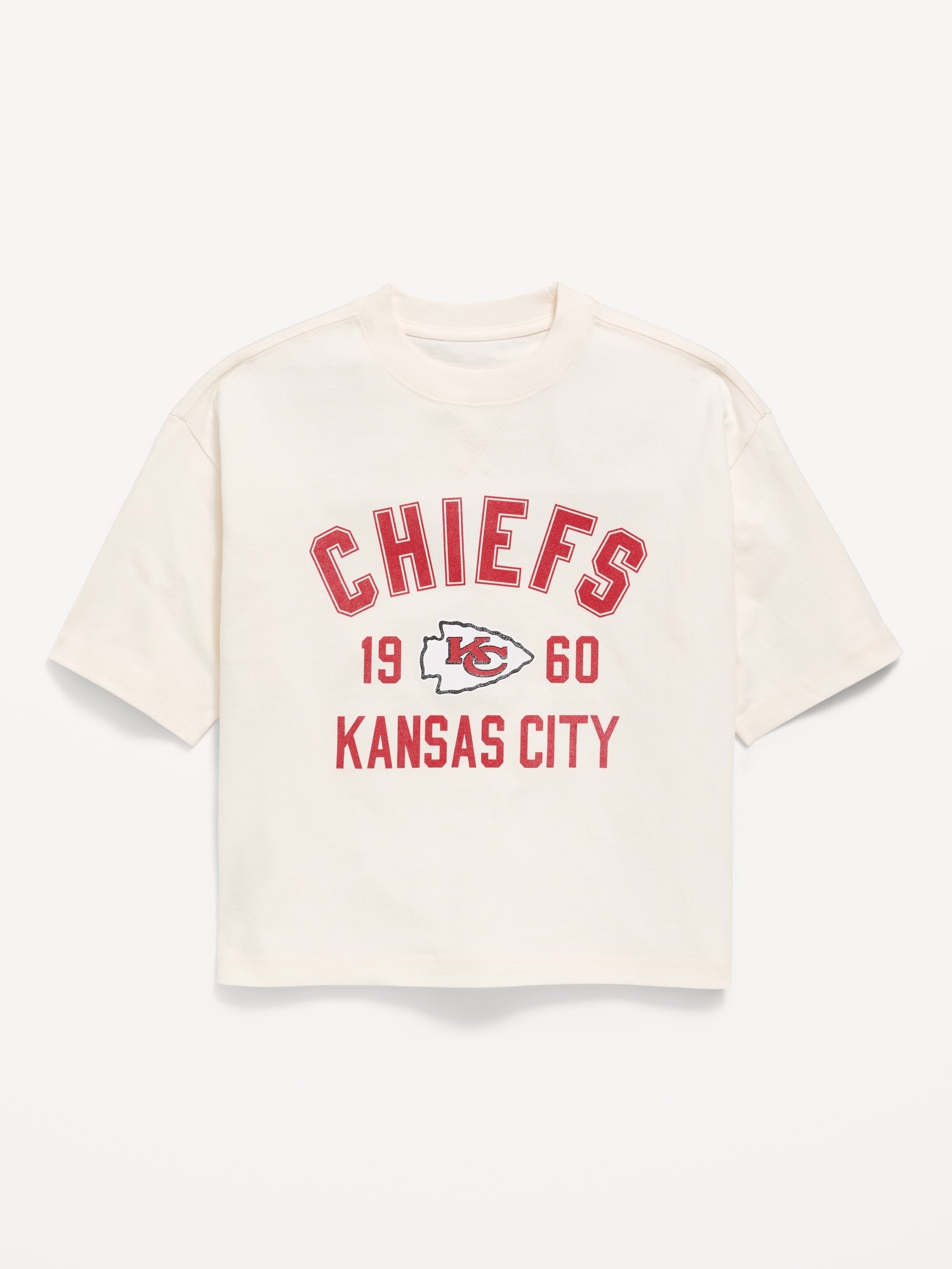Kansas City Chiefs Oversized Boxy Graphic T-Shirt for Boys