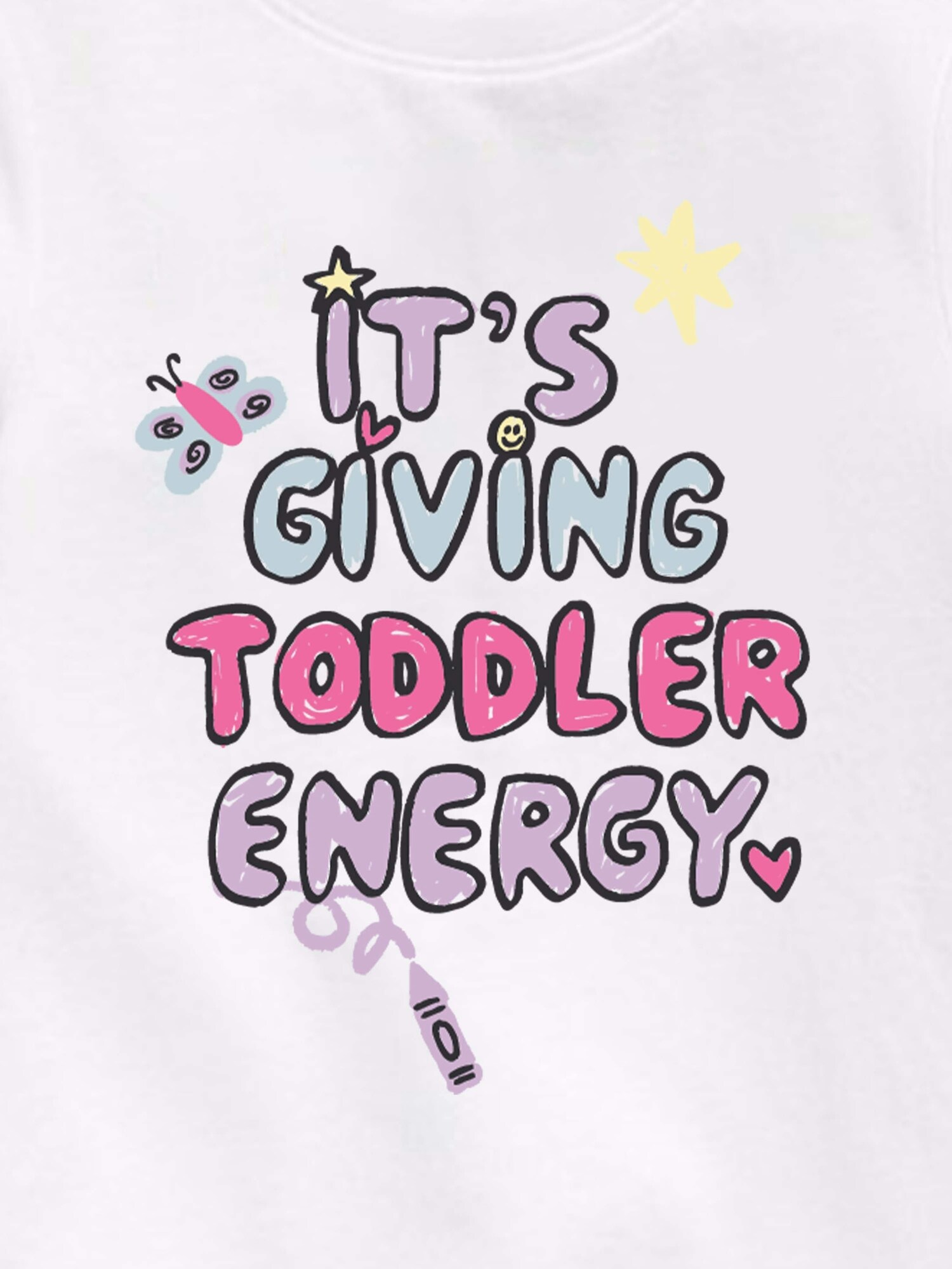 Giving Toddler Energy Short Sleeve Graphic T-Shirt For