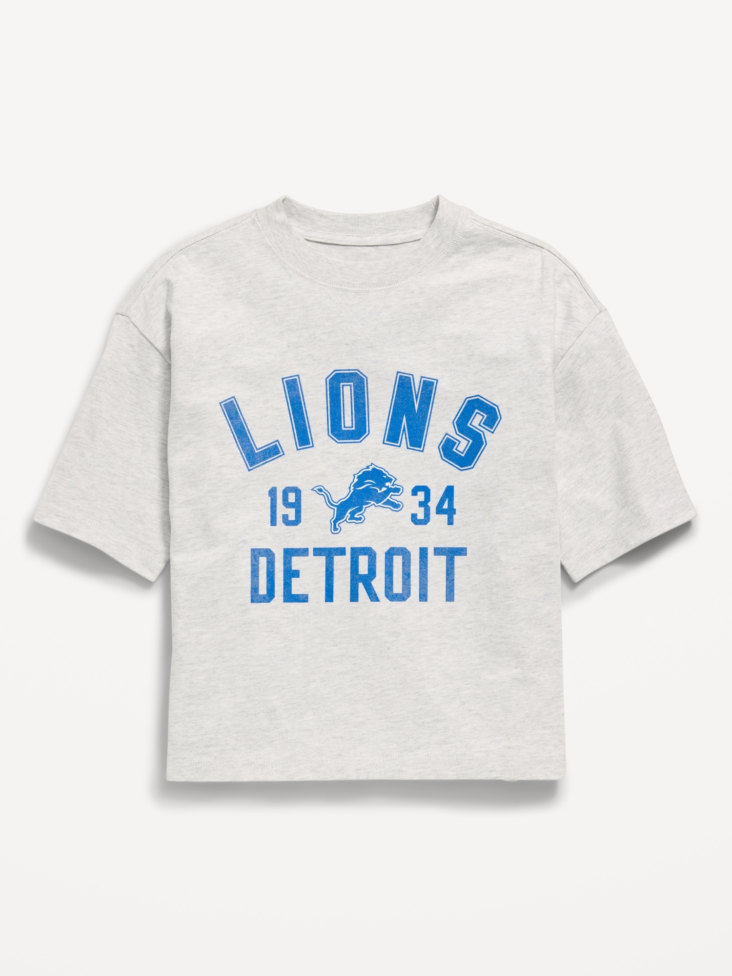 Detroit Lions Oversized Boxy Graphic T-Shirt for Boys