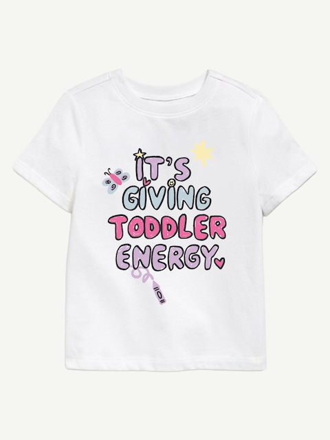 Giving Toddler Energy Short Sleeve Graphic T-Shirt For Toddler