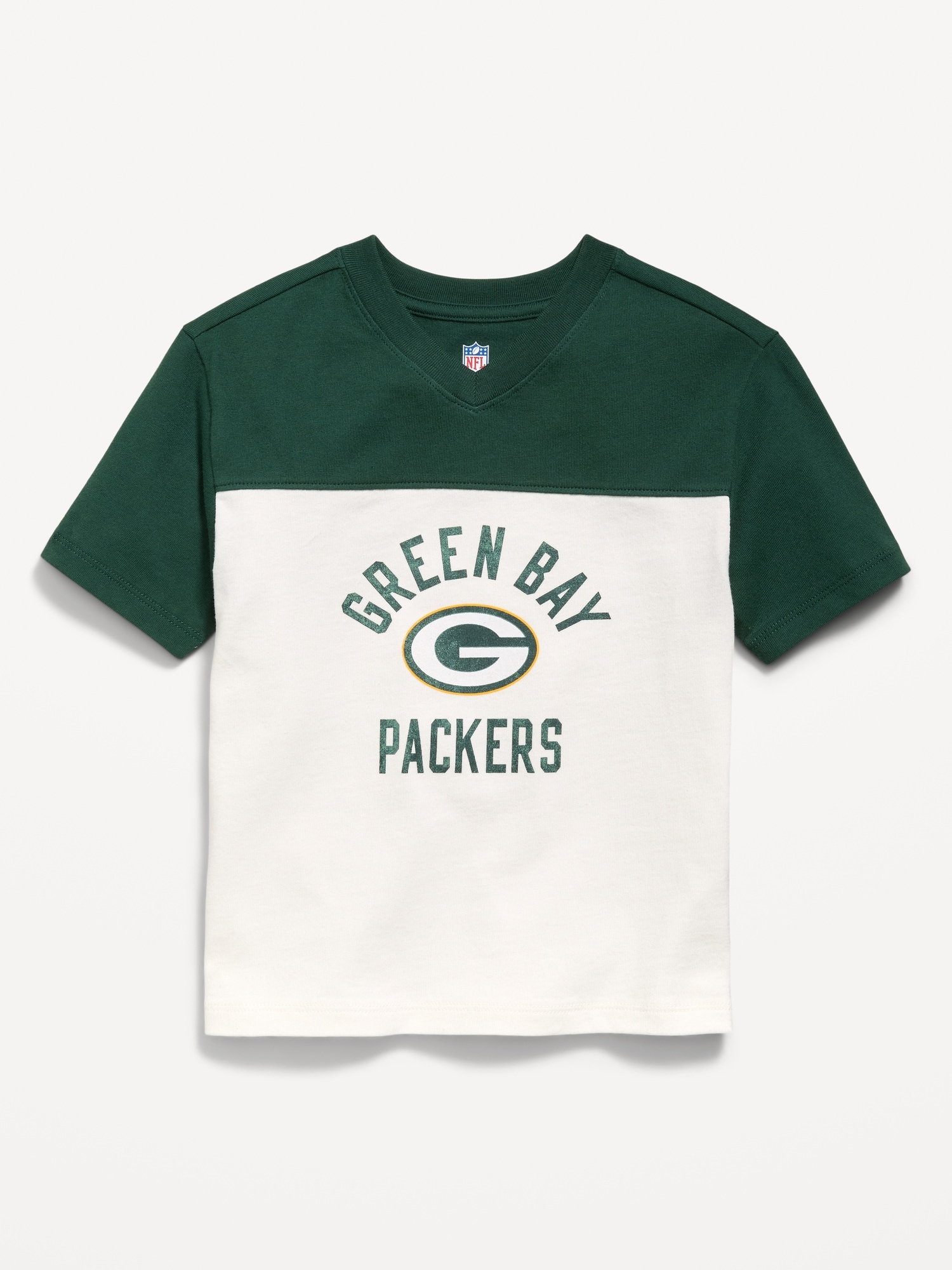 Green Bay Packers Oversized Graphic Football T-Shirt for Toddler Boys