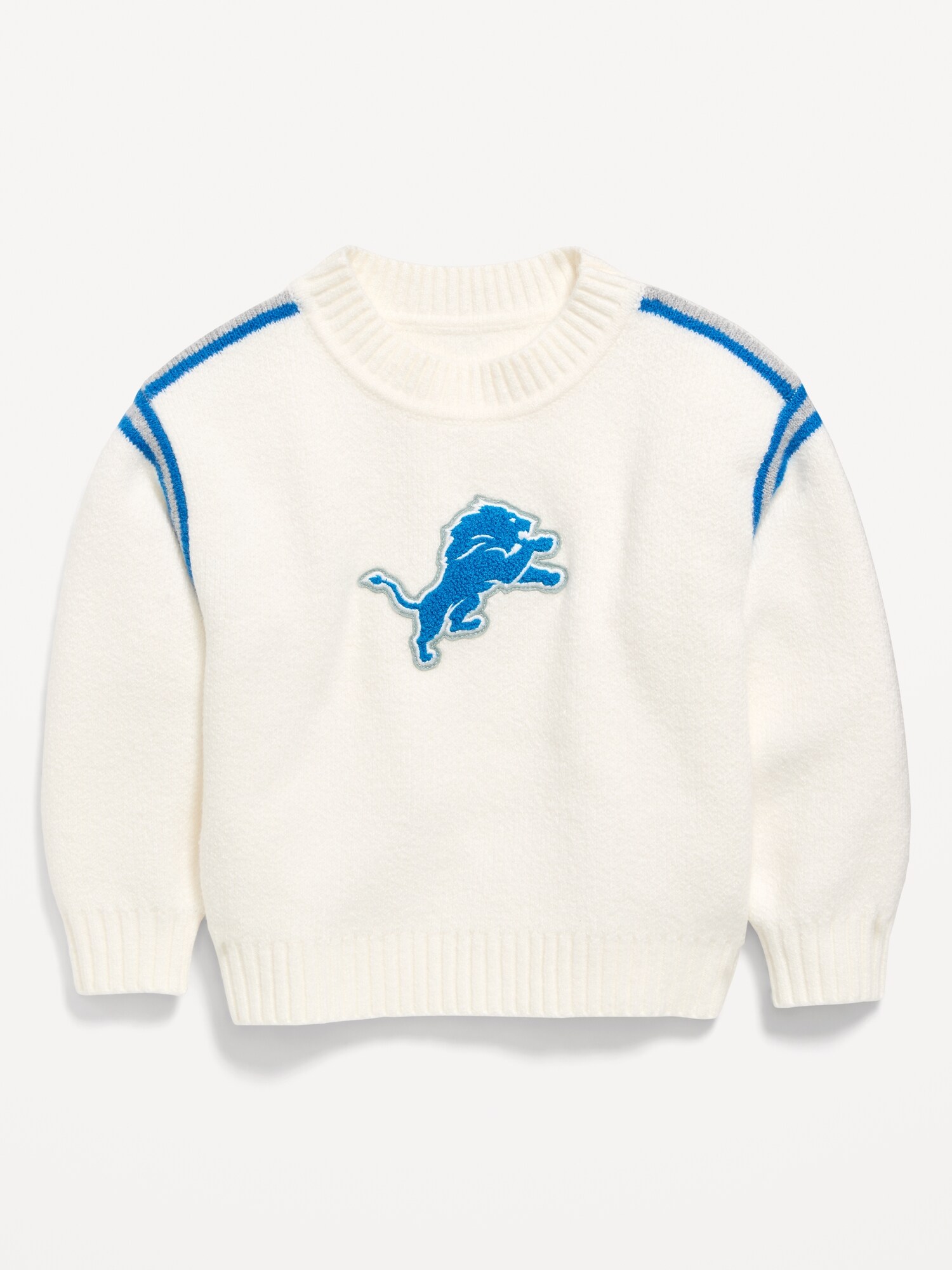 Detroit Lions Crew-Neck Sweater for Toddler Girls