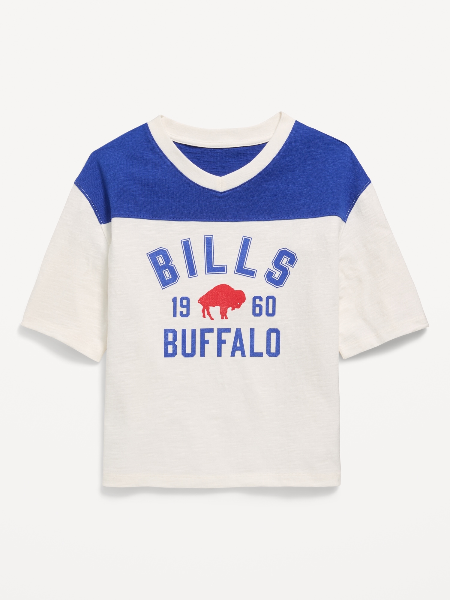 Buffalo Bills Oversized Graphic Football T-Shirt for Girls