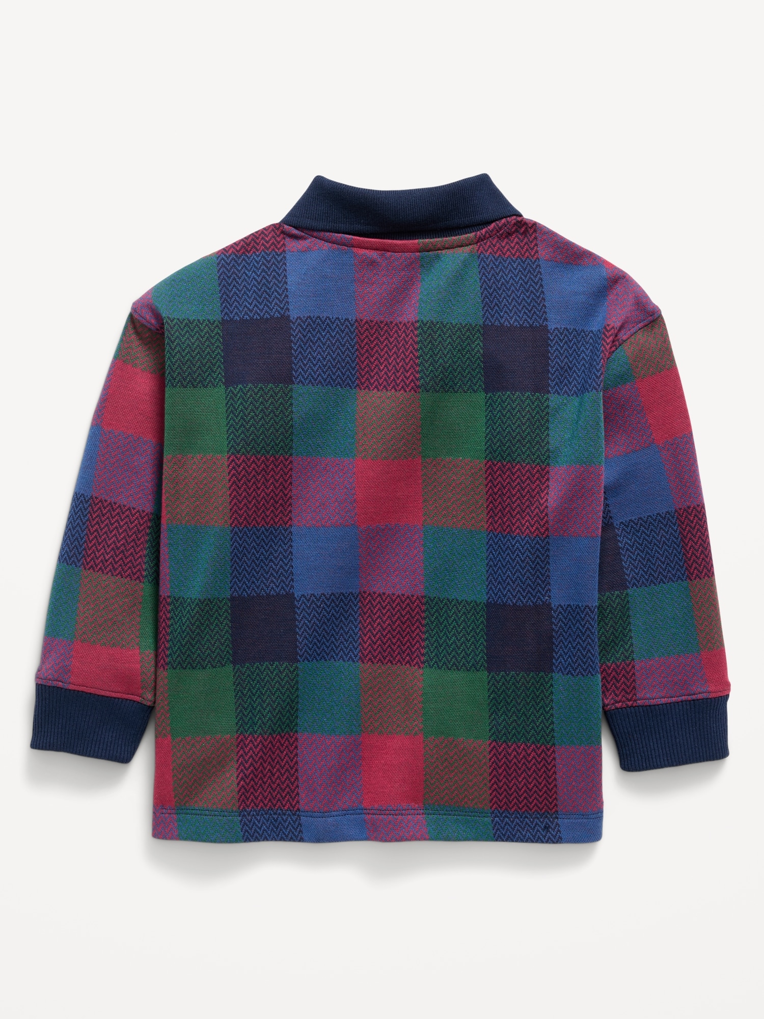Oversized Collared Quarter-Zip for Toddler Boys
