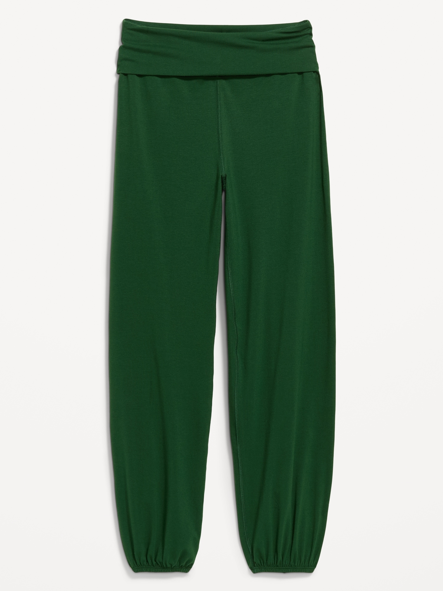Fold-Over Waist Fitted Joggers
