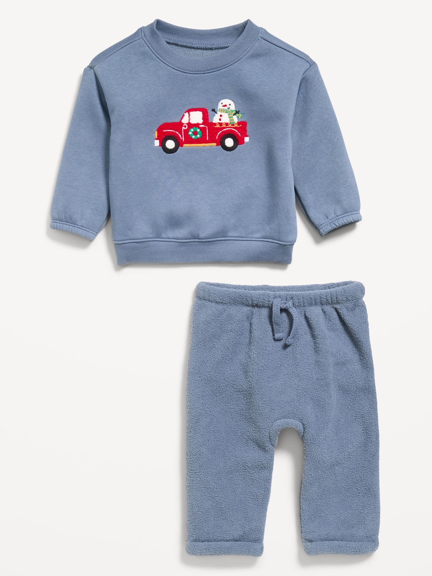 Cozy Graphic Sweatshirt and Pants Set for Baby