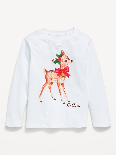 Long-Sleeve Graphic T-Shirt for Toddler Girls