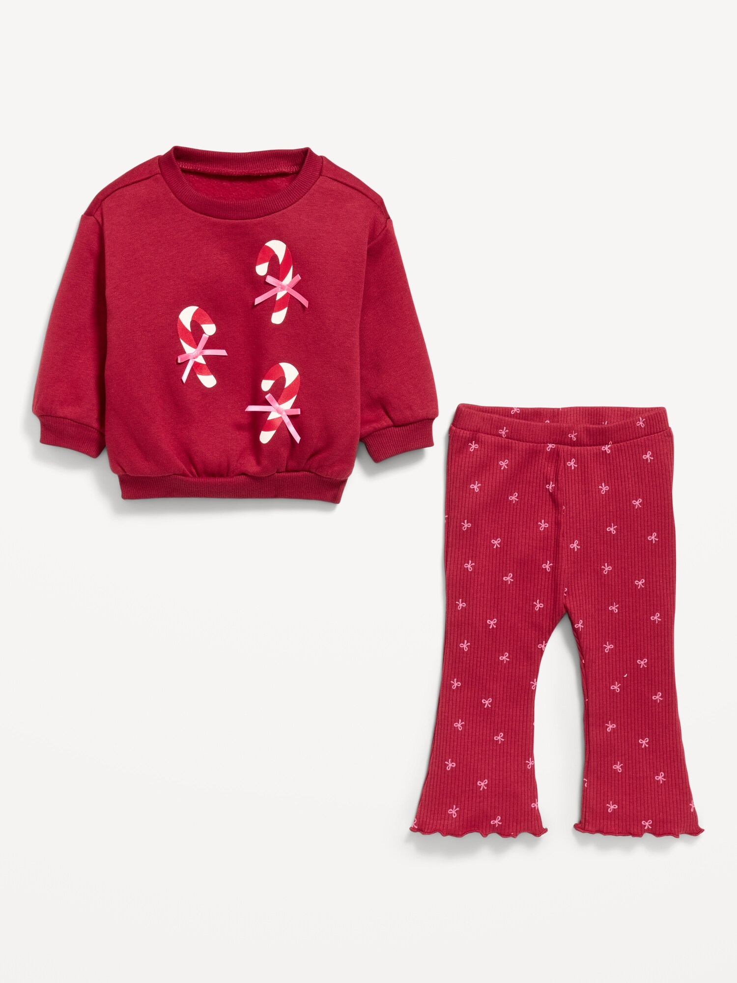 Детский комплект Old Navy: свитшот с принтом и леггинсы для младенцев — фото 2
