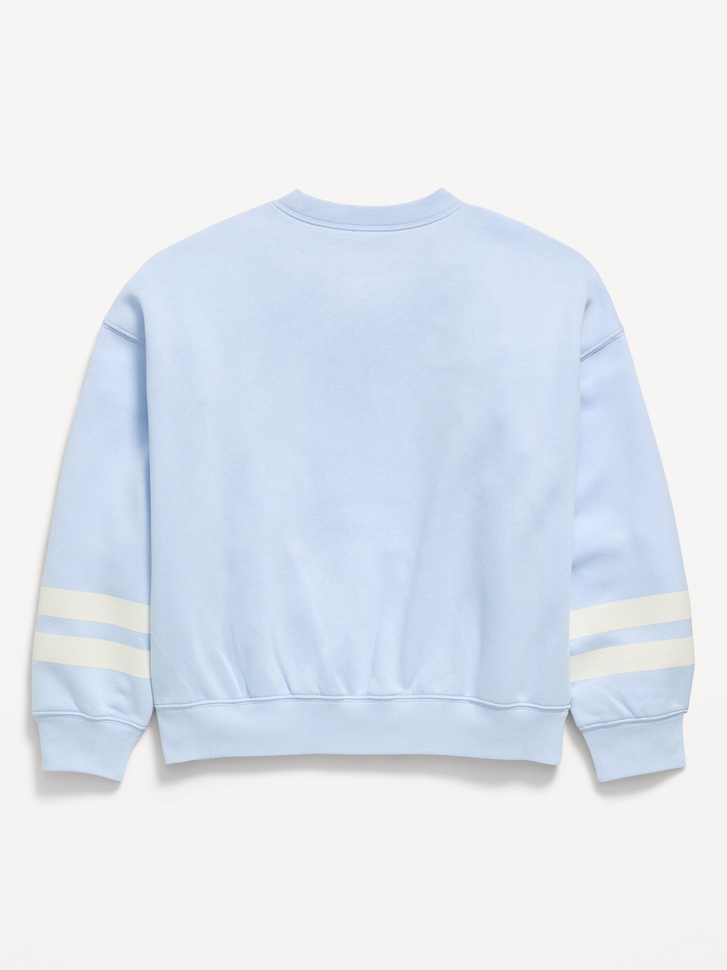 Толстовка Old Navy Oversized Long-Sleeve Tunic Sweatshirt для девочек, цвет: Contrail — фото 4