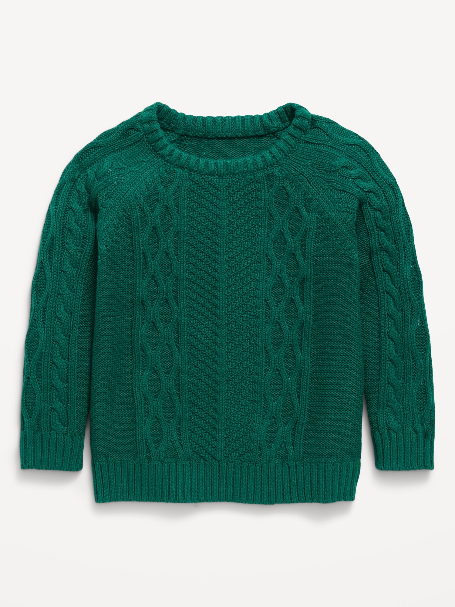 Oversized Gender-Neutral Cable-Knit Sweater for Toddler