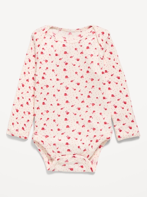 Long-Sleeve Pointelle-Knit Bodysuit for Baby