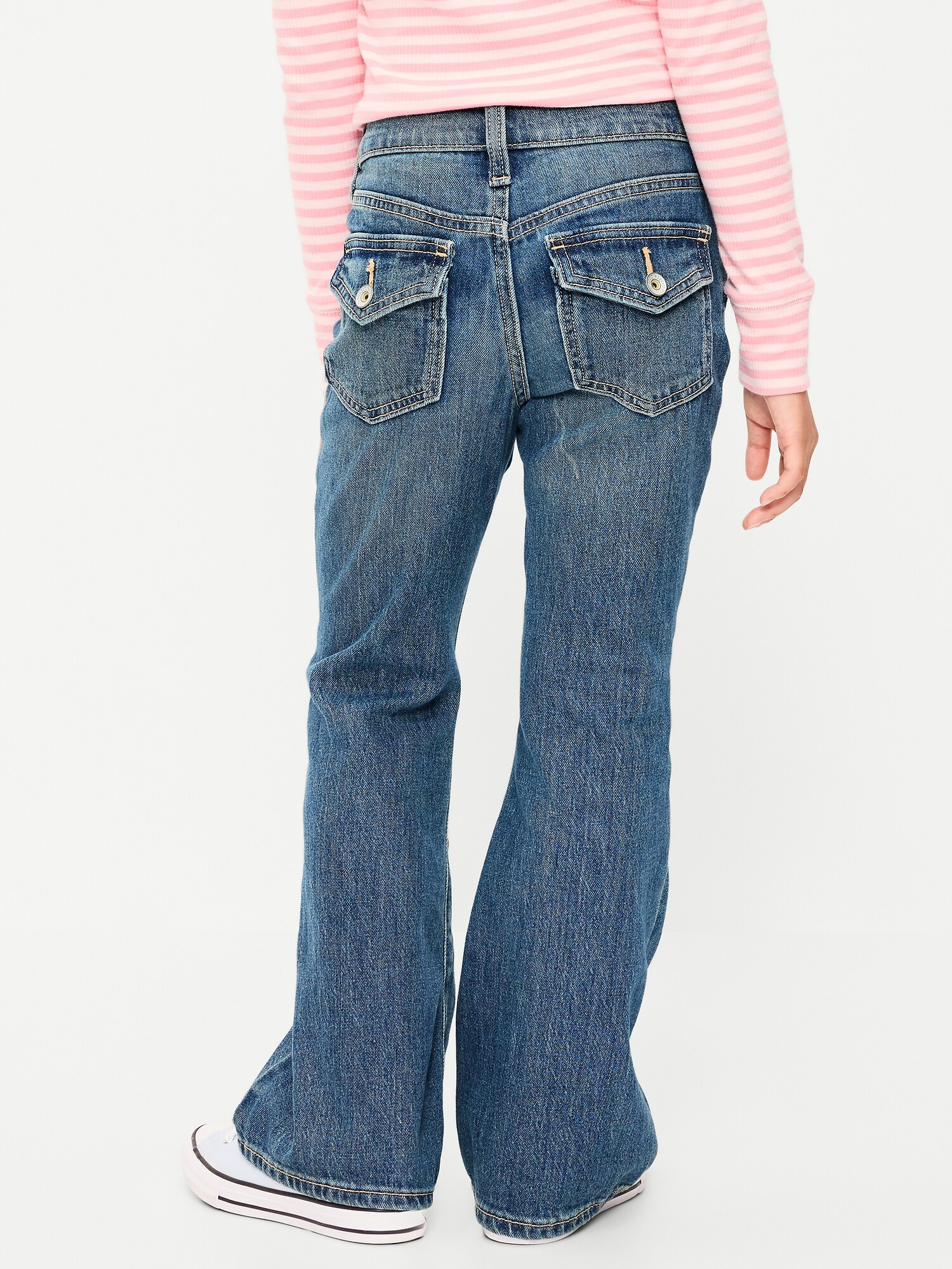 Low-Rise Studded Flare-Leg Jeans for Girls