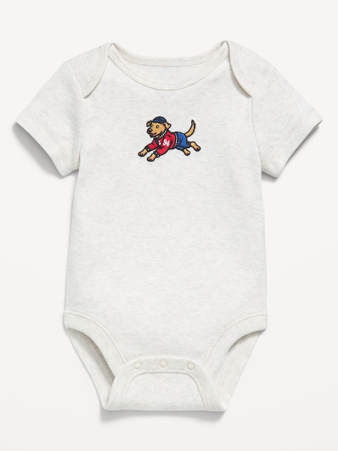 Short-Sleeve Logo Graphic Bodysuit for Baby