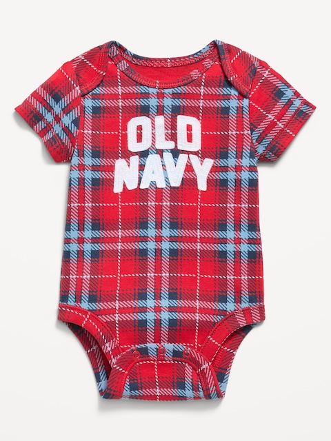 Short-Sleeve Logo Graphic Bodysuit for Baby