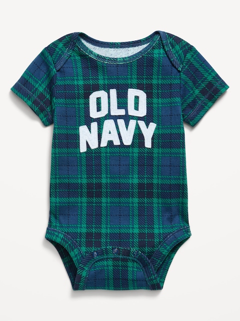 Short-Sleeve Logo Graphic Bodysuit for Baby