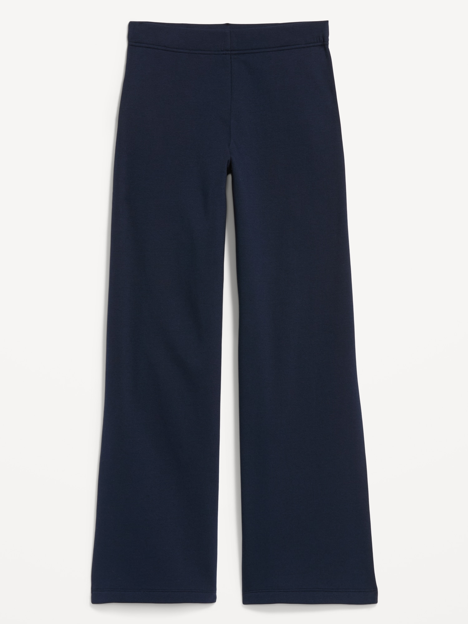 High-Waisted Fleece Wide-Leg Leggings