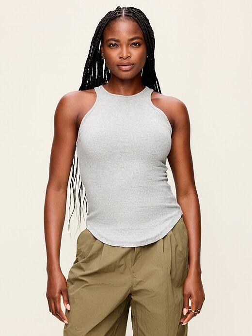 Exhale Seamless Fitted Rib Tank | Old Navy