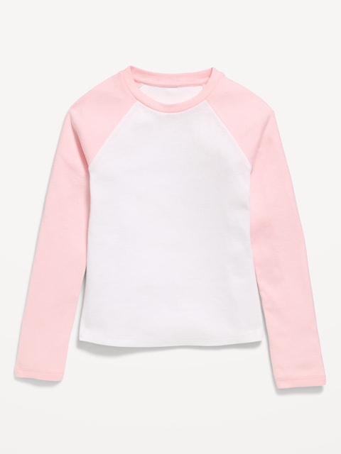 Long Raglan-Sleeve T-Shirt for Girls