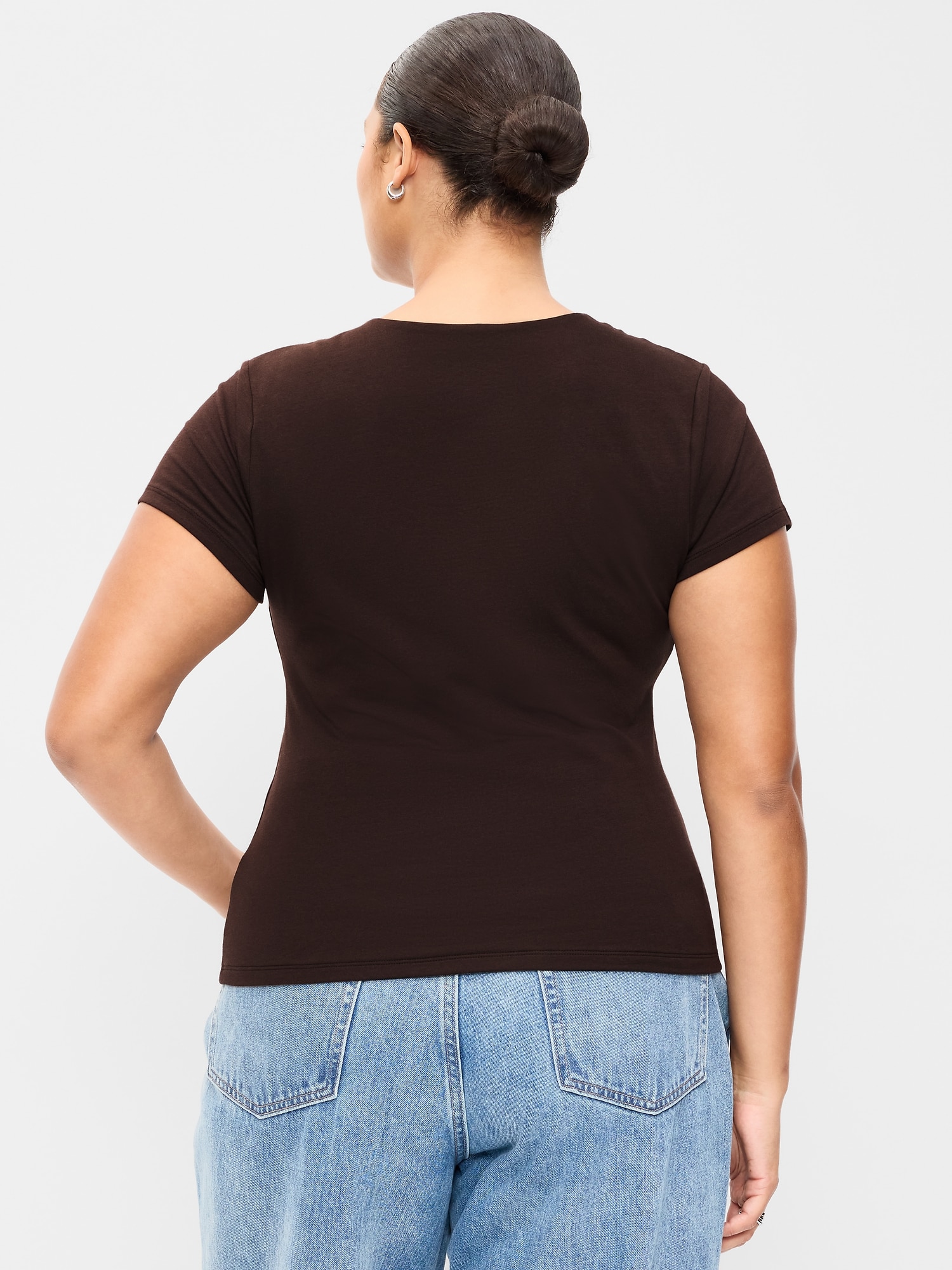 Hug Double-Layer Short-Sleeve Top