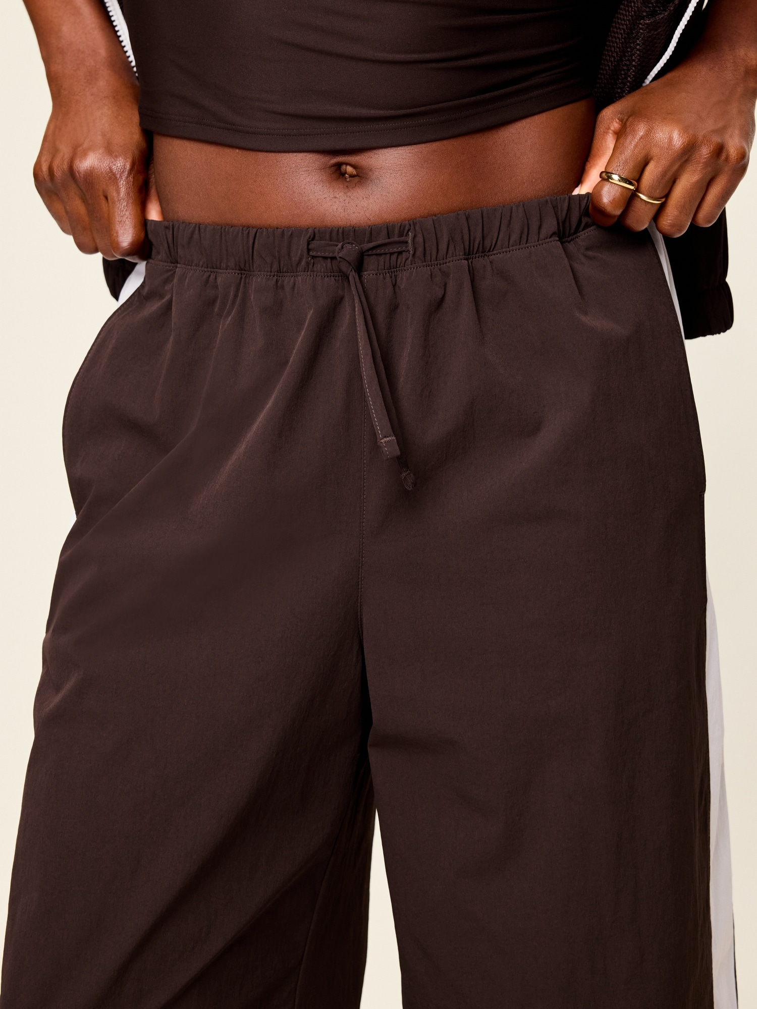 High-Waisted TrekTech Lightweight Woven Active Pants