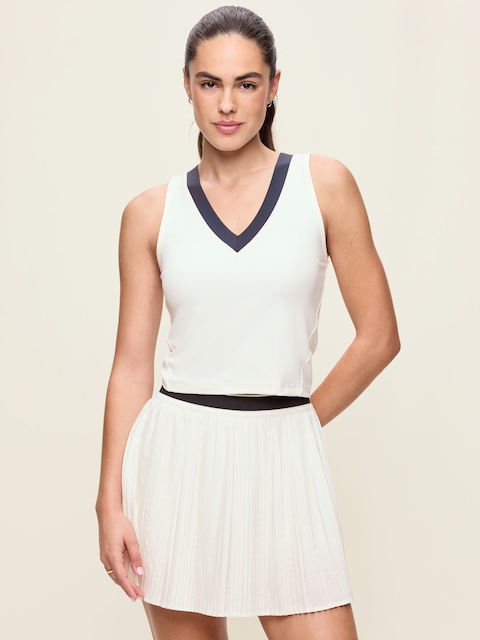 StudioSmooth Cropped Tennis Tank Top