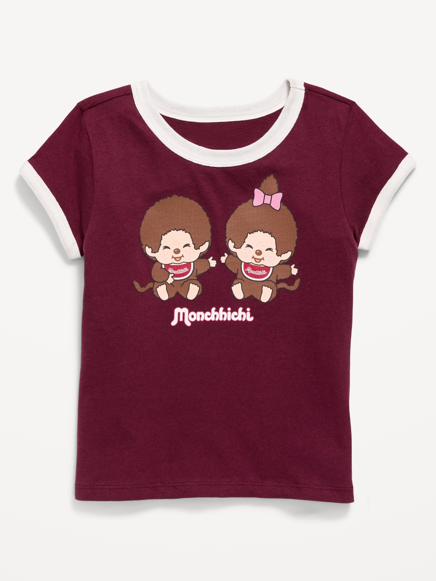 Monchhichi® Graphic Ringer T-Shirt for Girls