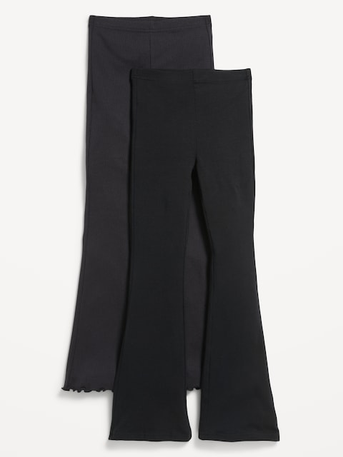 Full-Length Flared Leggings 2-Pack for Girls