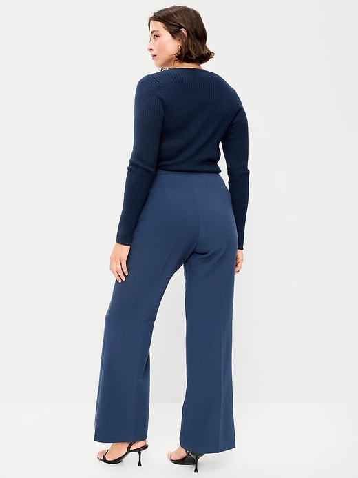 High-Waisted Patch Pocket Flare Pants | Old Navy
