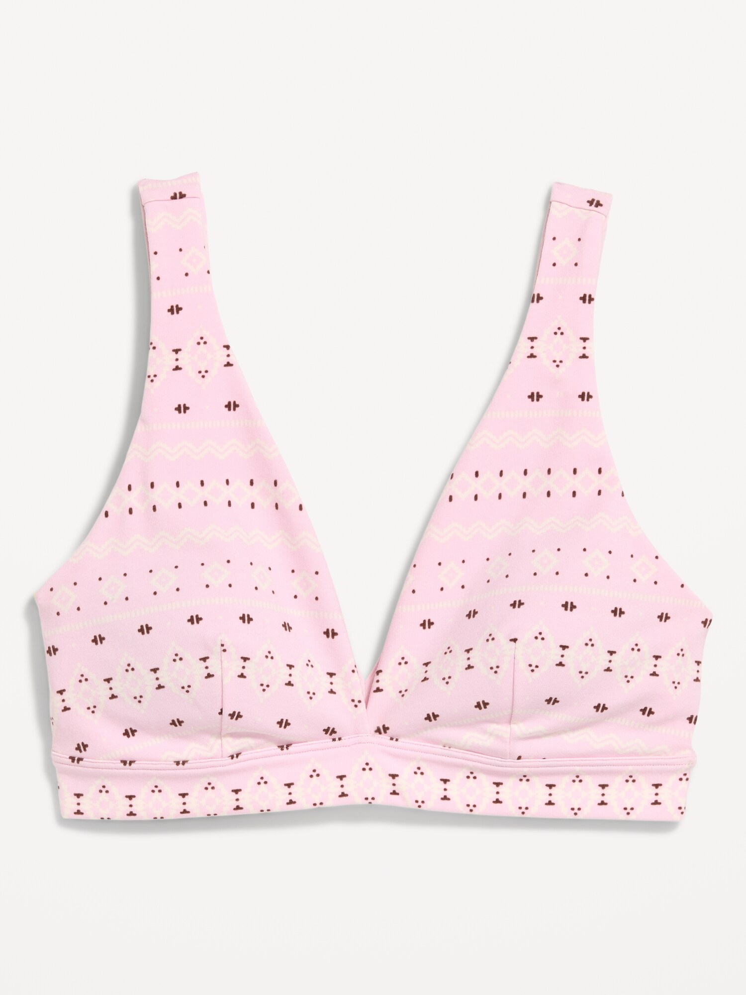 Спортивное бра PowerChill, V-образный вырез — Old Navy, цвет: Palest Blossom — фото 3