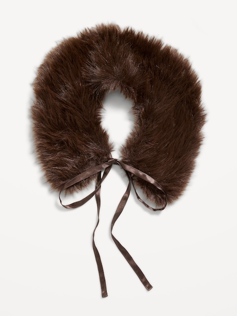 Faux-Fur Collar Scarf