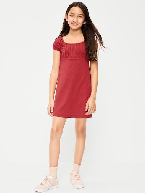 Fit and Flare Ribbed Dress for Girls