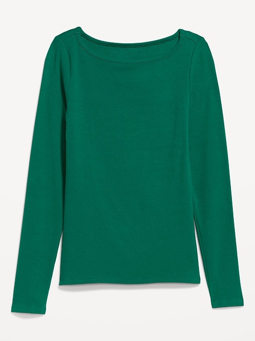 Snug Long-Sleeve Boatneck T-Shirt | Old Navy