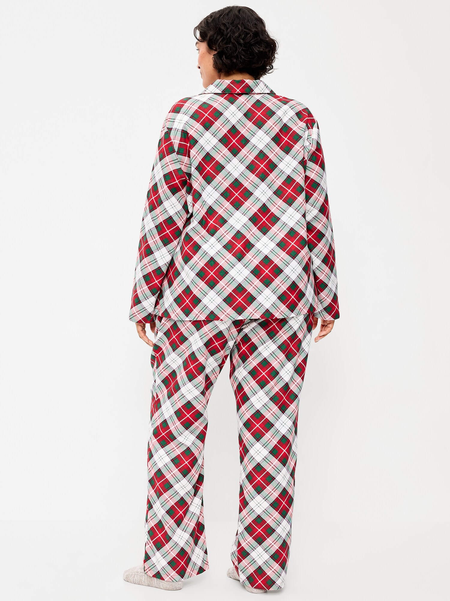 Printed Flannel Pajama Pant Set for Women