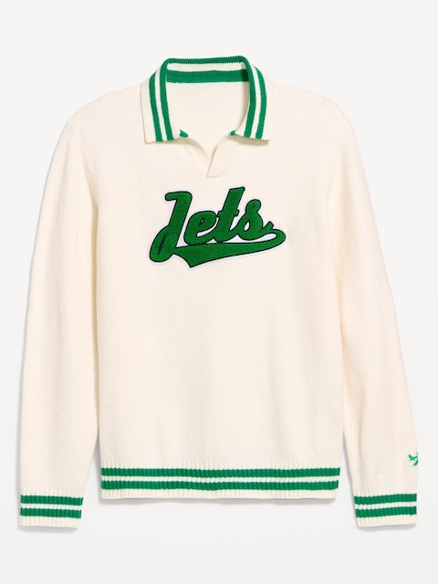 New York Jets Collared Sweater for Men