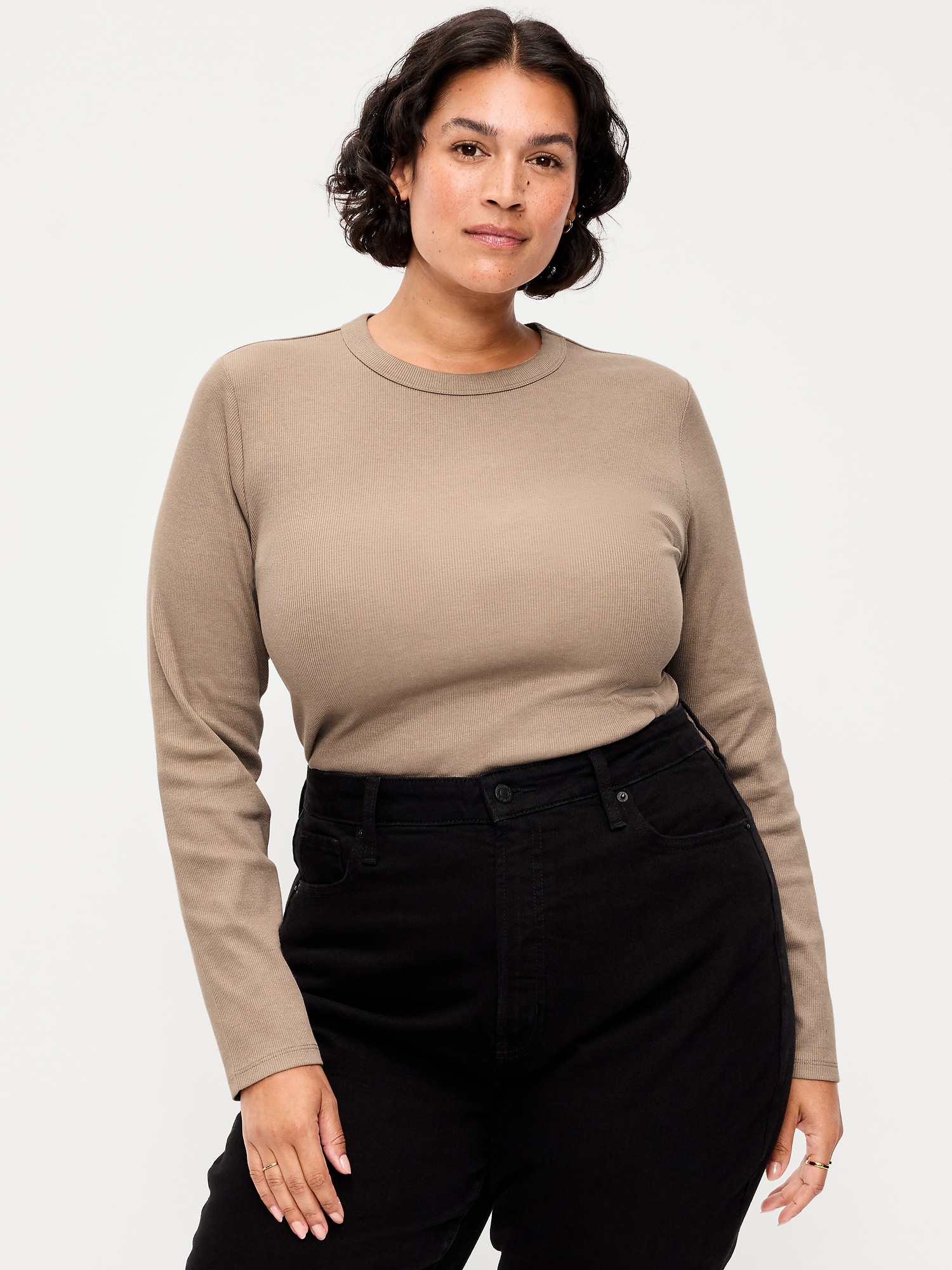 Snug Long-Sleeve Crew-Neck T-Shirt