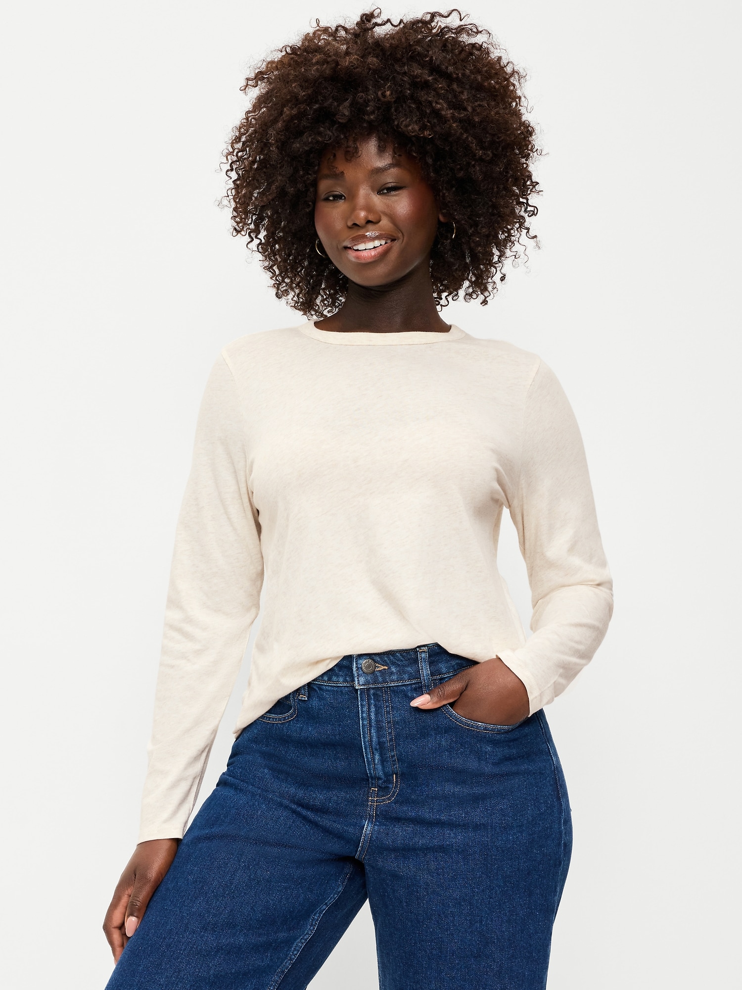 EveryWear Long-Sleeve Crew-Neck T-Shirt