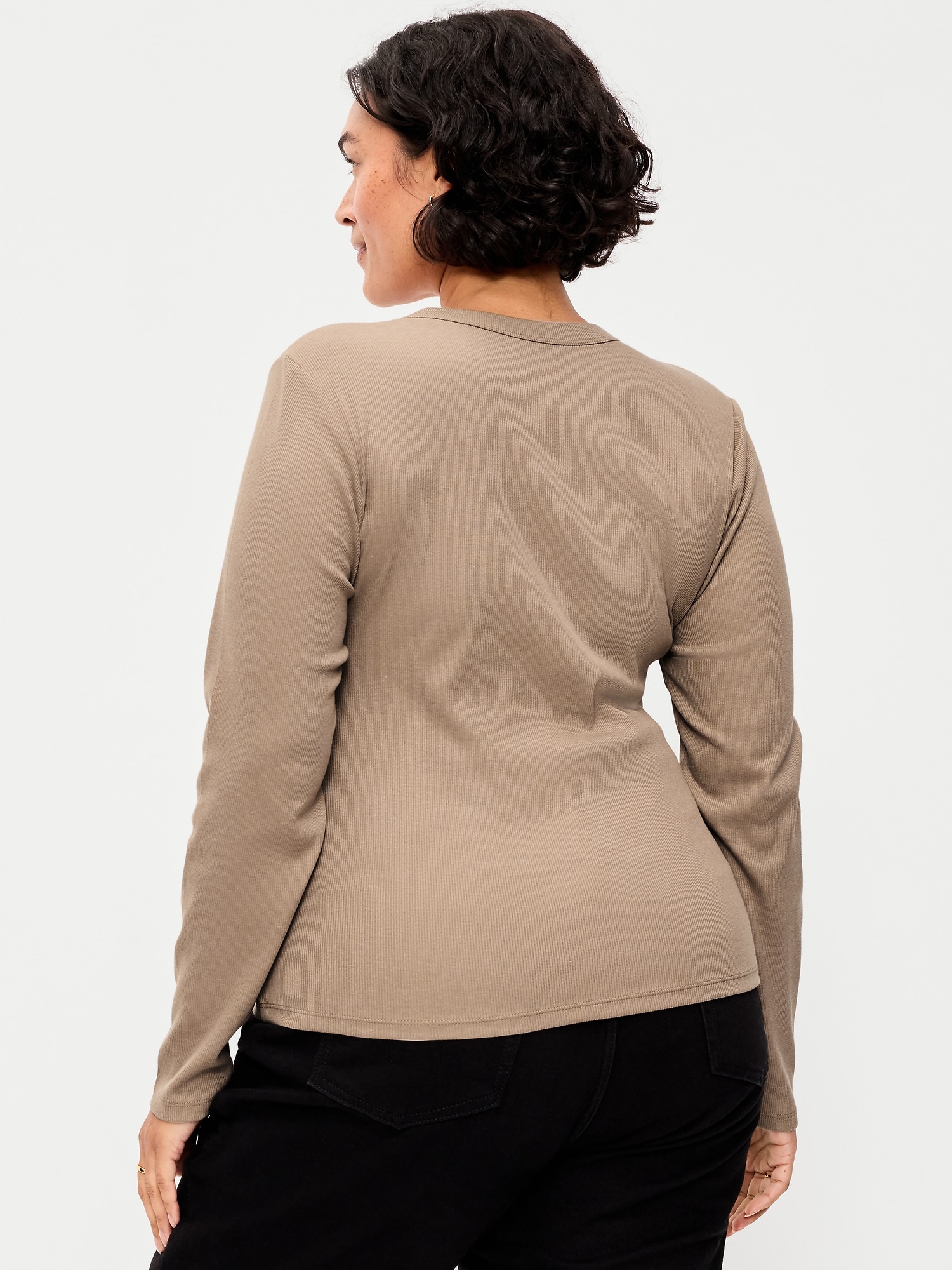 Snug Long-Sleeve Crew-Neck T-Shirt