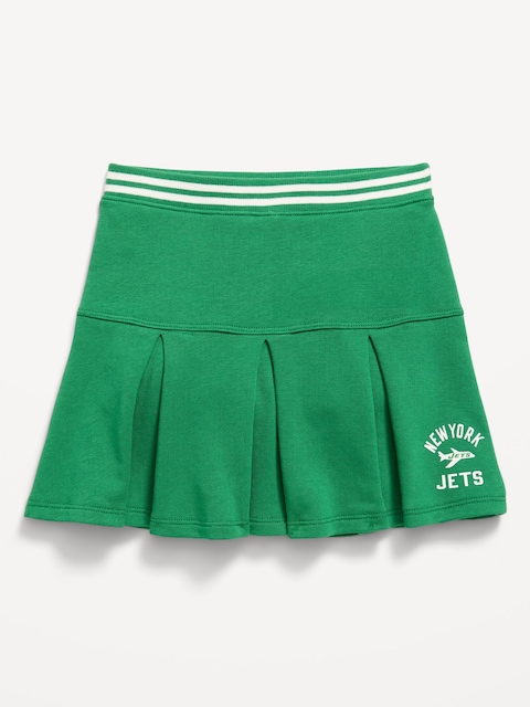 New York Jets French Terry Pleated Skort for Toddler Girls