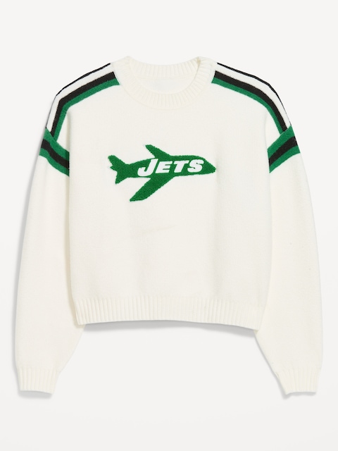 New York Jets Cropped Sweater for Women